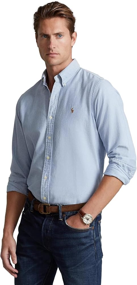 Polo Ralph Lauren Camisa Oxford clásica de manga larga para hombre⭐️⭐️⭐️⭐️⭐️